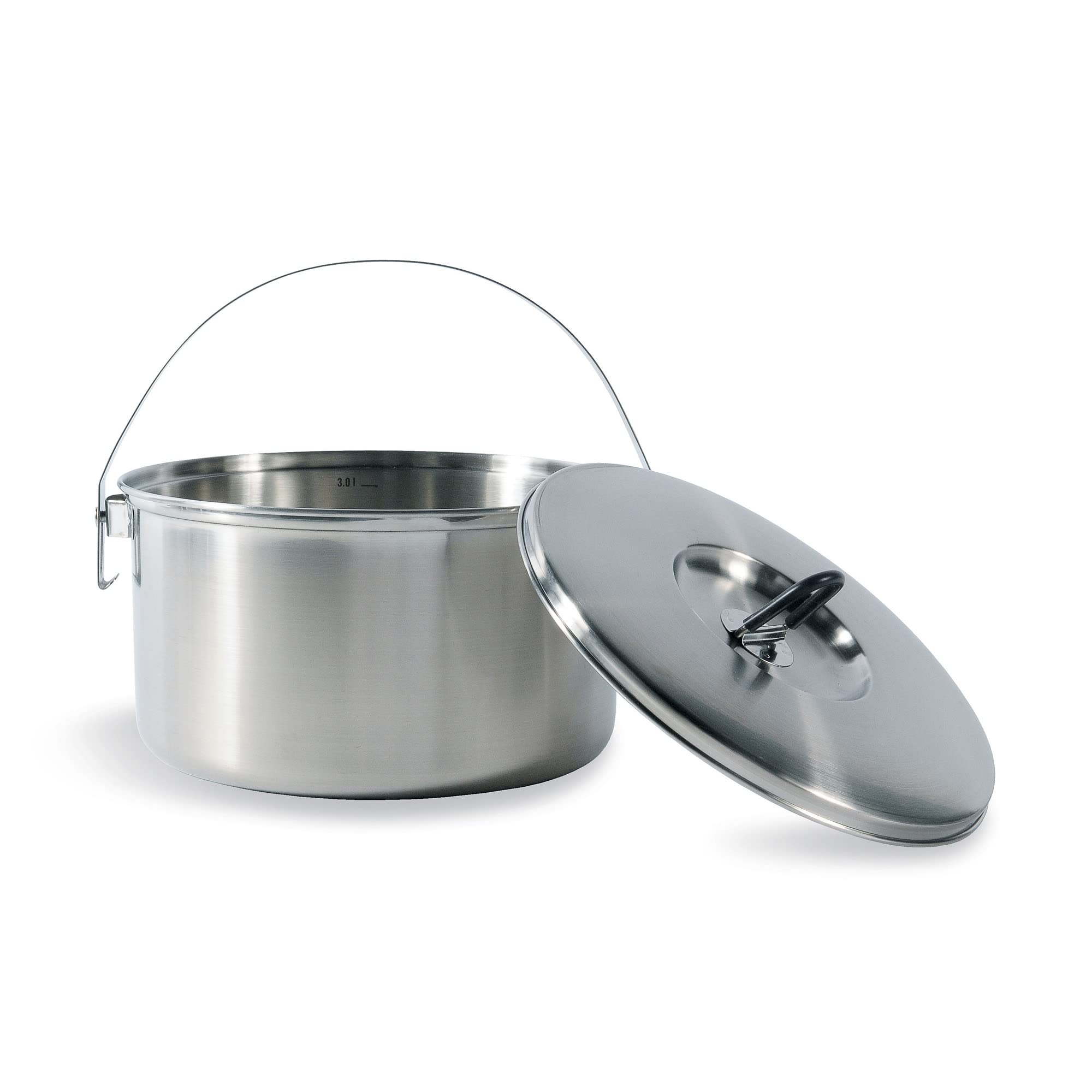 Tatonka Family Cook Set L (4-teilig) - Camping-Kochgeschirr aus Edelstahl - Bestehend aus Einer Pfanne und 3 Töpfen mit Deckel