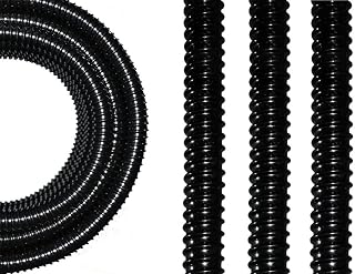 50mm Quality PVC Reinforced Heavy Duty Flexible Conduit - Internal 40.0m - 10 Meter Coil - UL Recognised - Self Extinguishing - Fast Cable Install Due to Smooth Inner Bore
