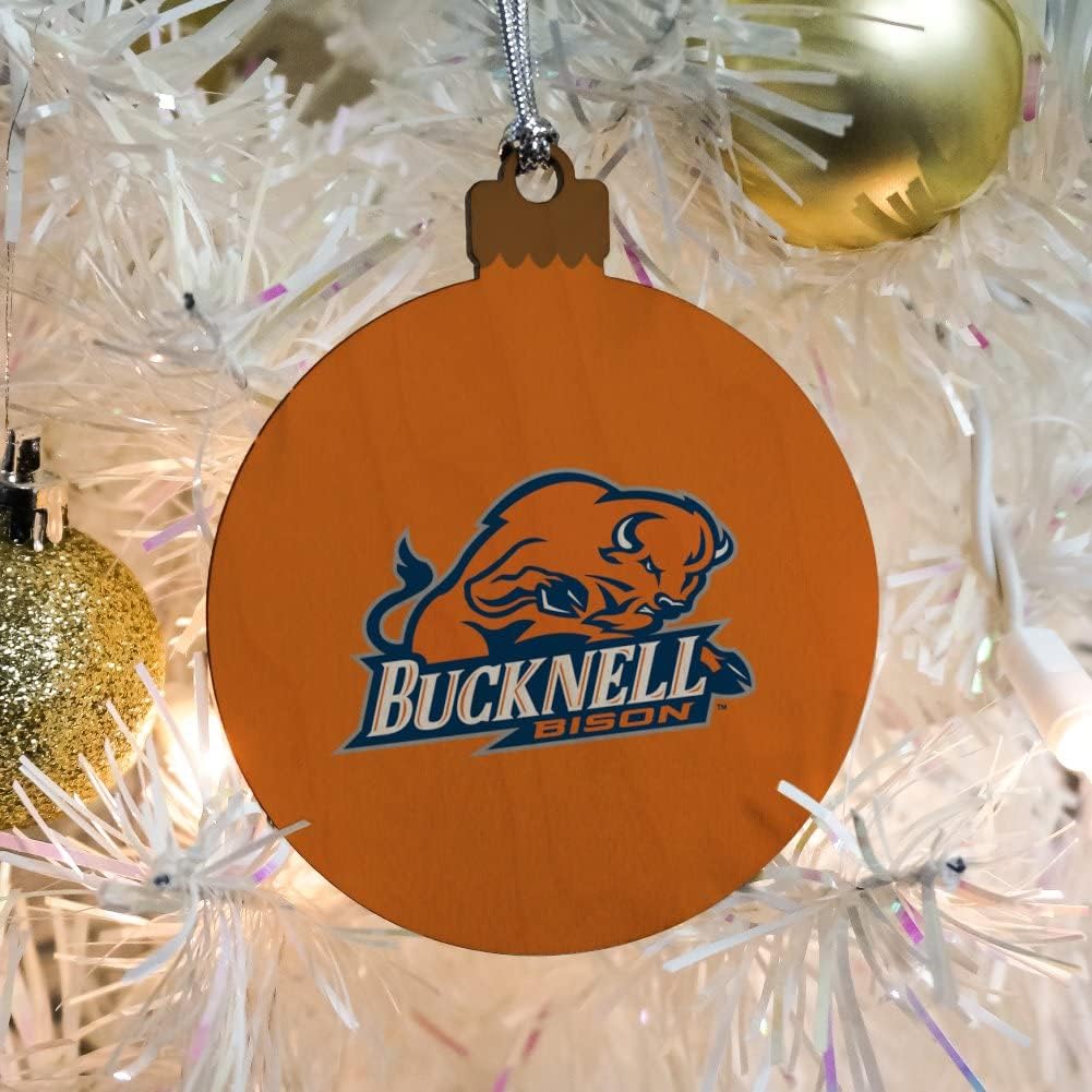 GRAPHICS & MORE Bucknell Secondary Logo Wood Christmas Tree Holiday Ornament - Image 5