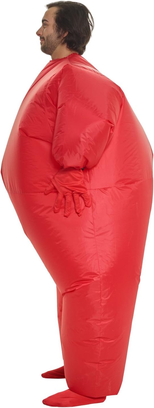 Red Light-Up Inflatable Megamorph Blow up Costume - One Size fits Most