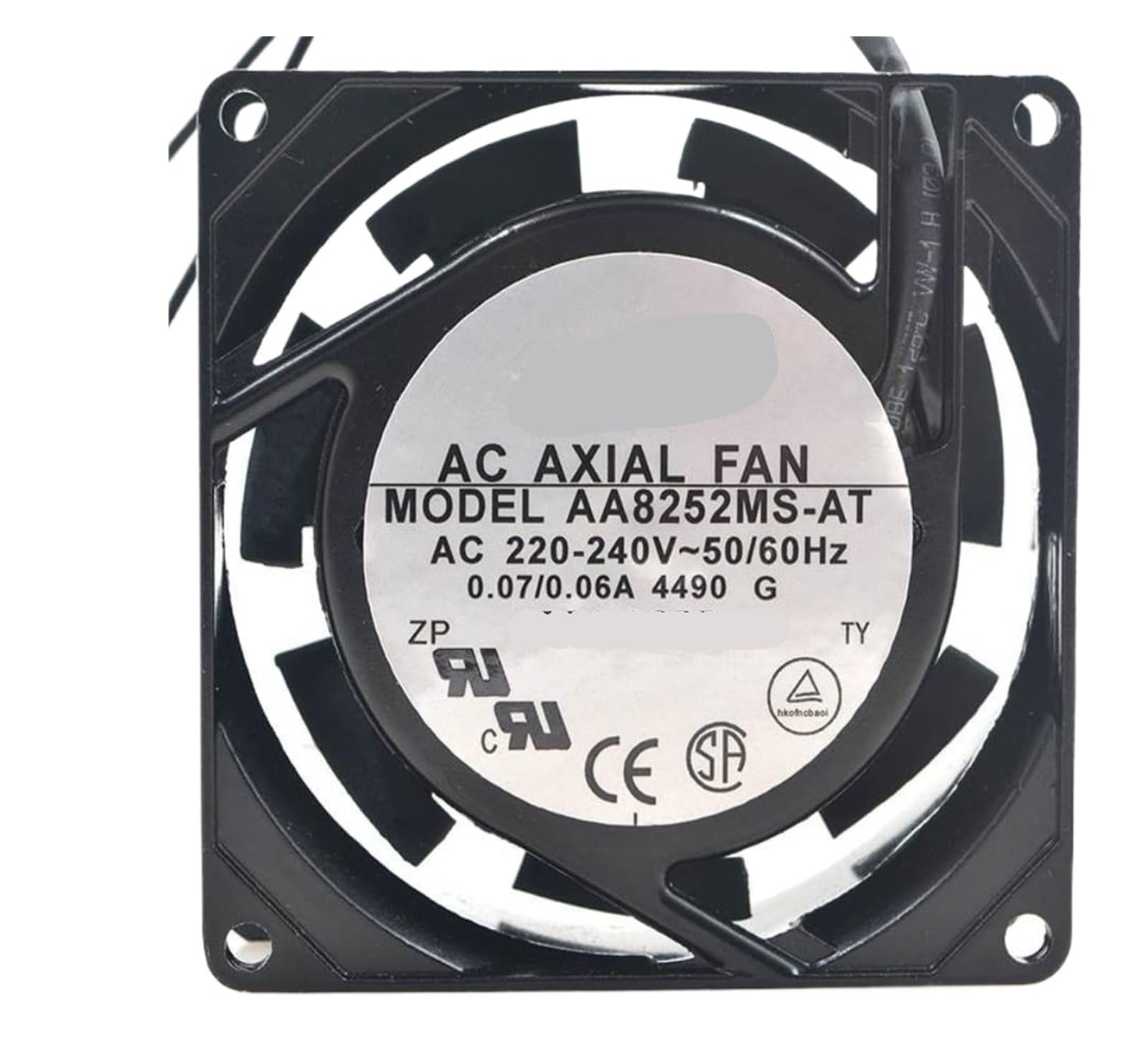 YMUGUEGH AA8252MS-AT AC 220V 0.07A 80x80x25mm 2-Wire Server Cooling Fan