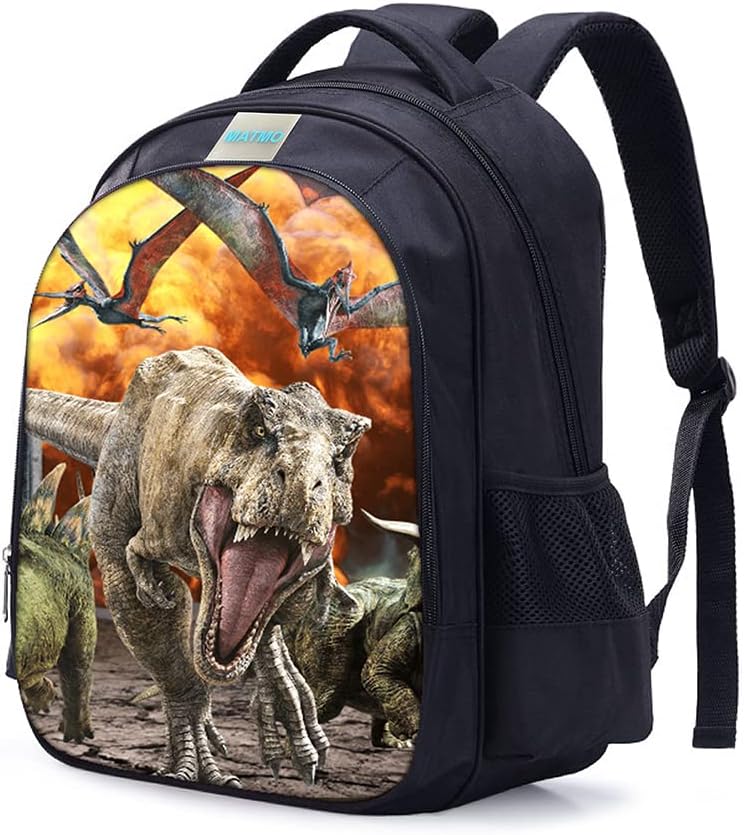MATMO Dinosaur Backpack for Boys School Kids Bookbag (22-3) - Image 2