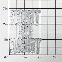 Vista 2 de DzIxY Troqueles de corte de metal para Halloween para hacer tarjetas, kit de álbumes de recortes, papel de relieve, troquelados, plantillas
