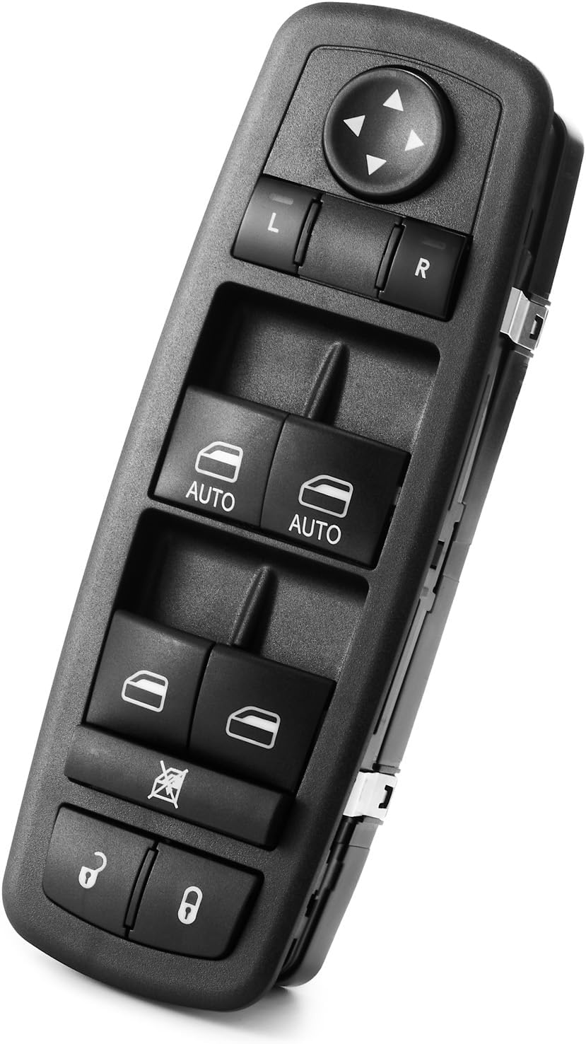 Master Power Window Switch for 2016 2017 2018 RAM 1500 2500 3500,2011-2012 Dodge Charger Journey Chrysle 300-Front Left Driver Side Window Door Lock Control Button 56046823AC 56046823AD 56046823AE
