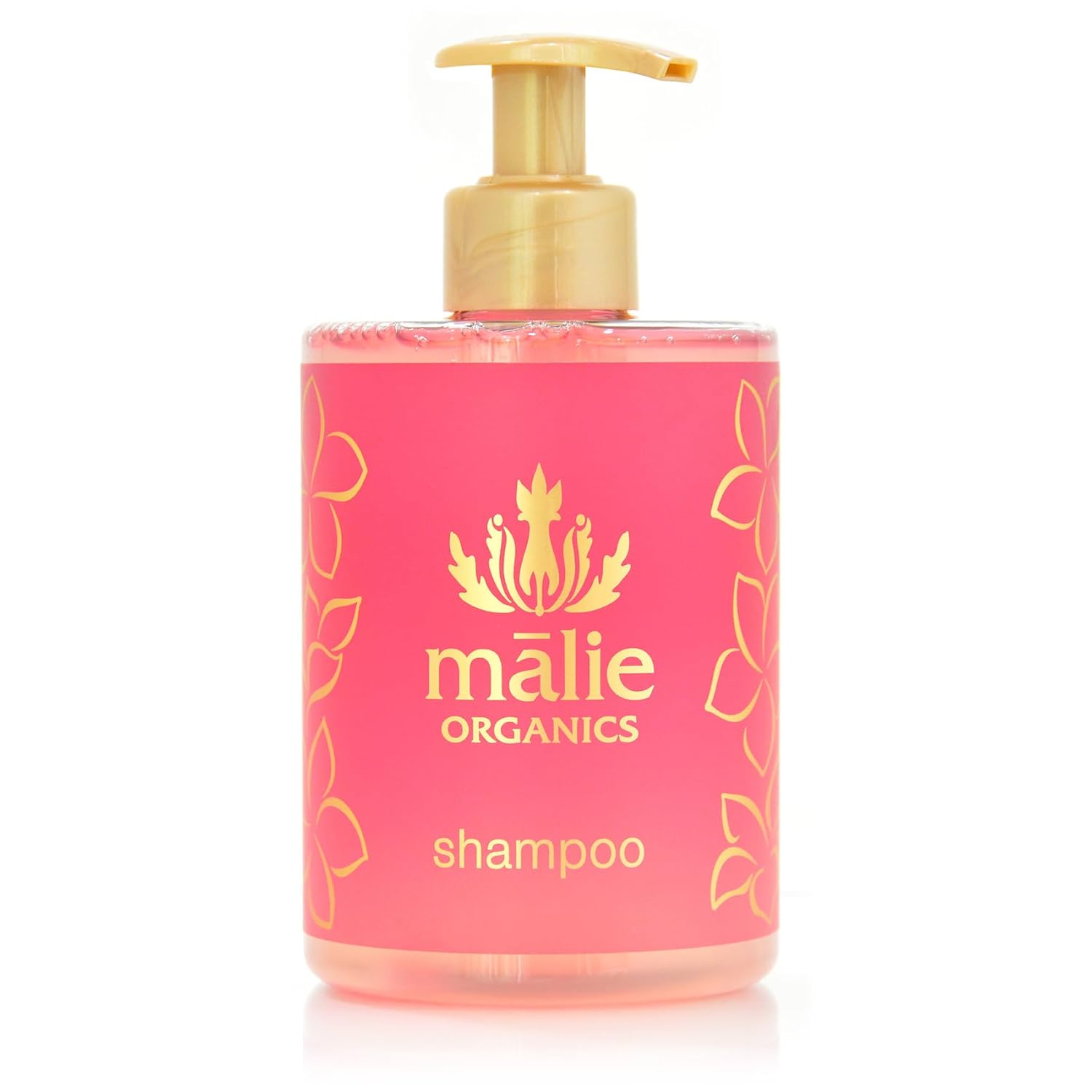 Mālie Organics Shampoo, Plumeria Scent, Daily Cleanse for All Hair Types, Kukui Nut Oil + Macadamia Nut Oil + Quinoa Protein, Vegan