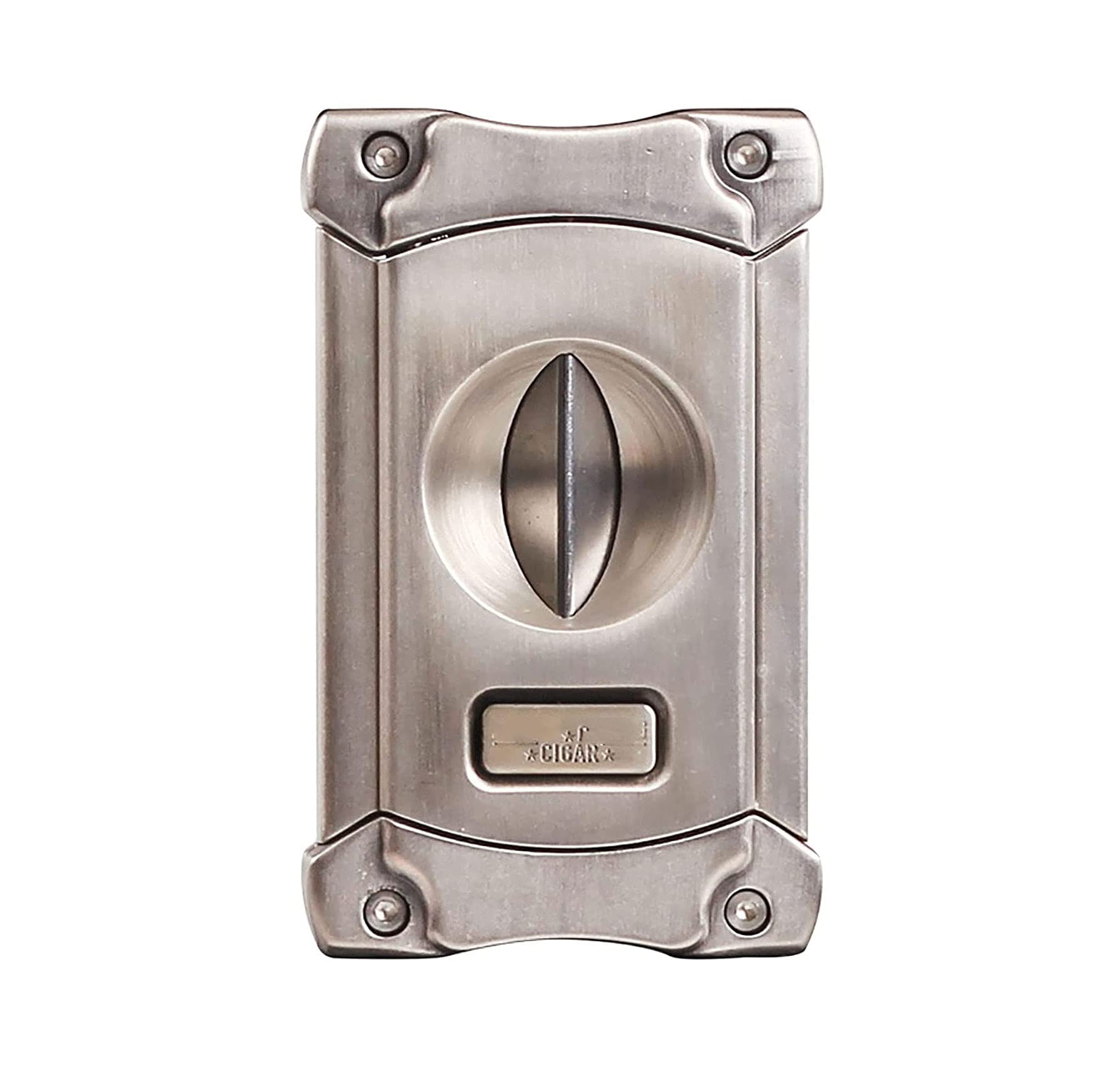 Zigarettenschneider Guillotine, Edelstahl Antike Bronze-Doppelklinge Zigarre-Clippers, Zinklegierung V-Cut-Guillotine, gefallen ist wie Hochzeiten, Weihnachten