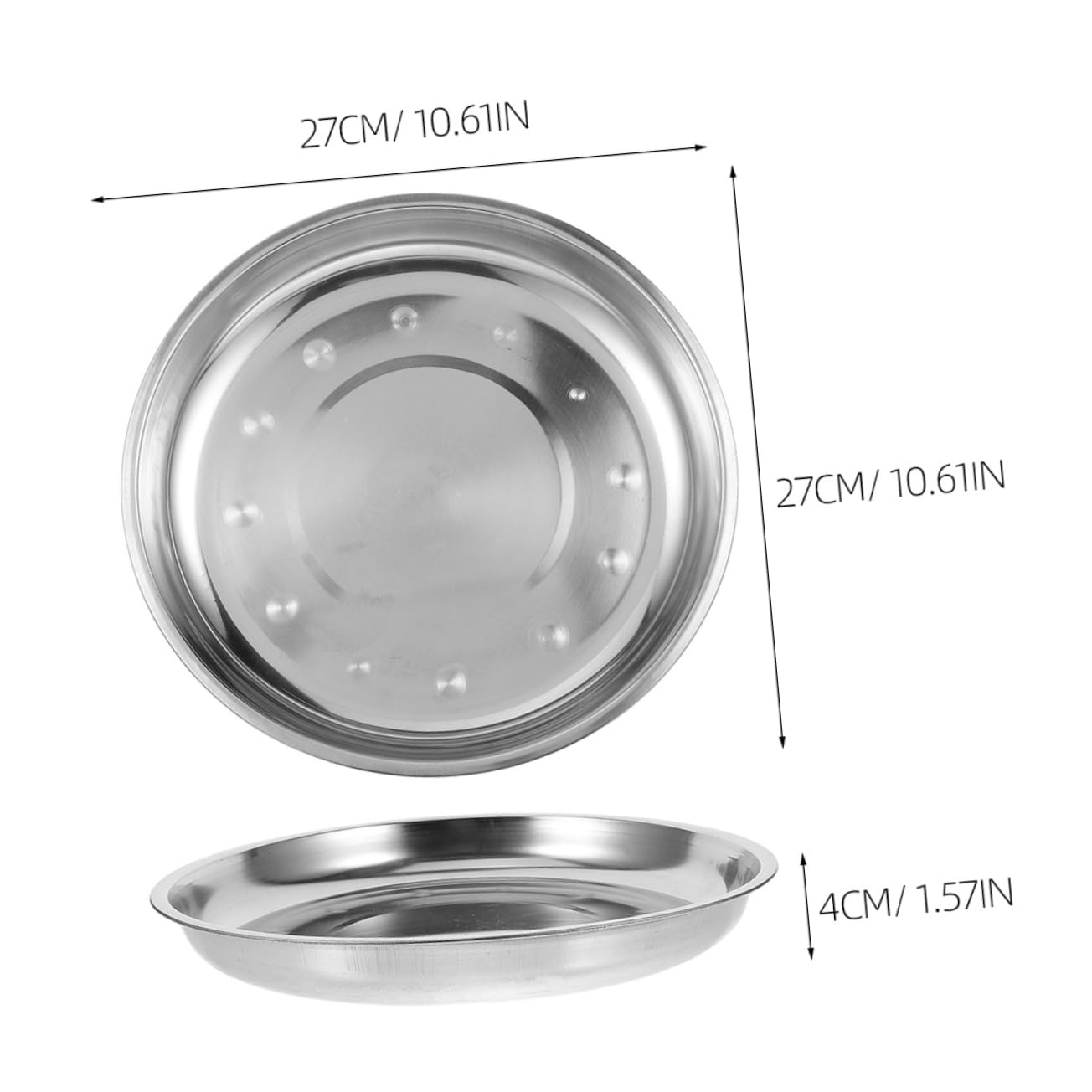 FUNOMOCYA Mechanical Scale Dish Stainless Steel Platform Scale Pan Elegant Design for Lab Kitchen