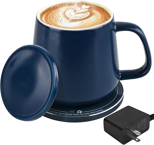 USBERG Smart-Warming Ceramic Mug & 15W Wireless Charger Combo - Auto Temperature