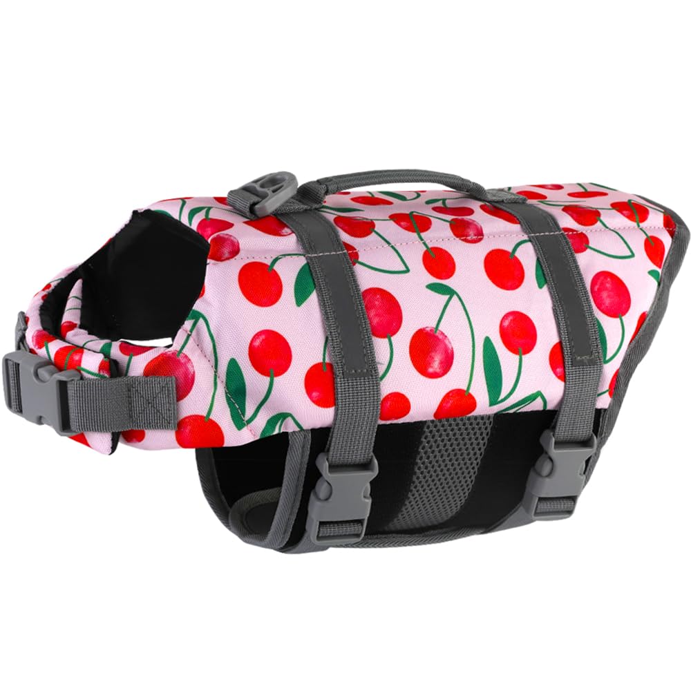 Doglay Dog Life Jacket, Dog Life Vest for Swimming Boating, Adjustable Puppy Life Jacket with Reflective Stripes, Superior Buoyancy Pet Swimming Vest