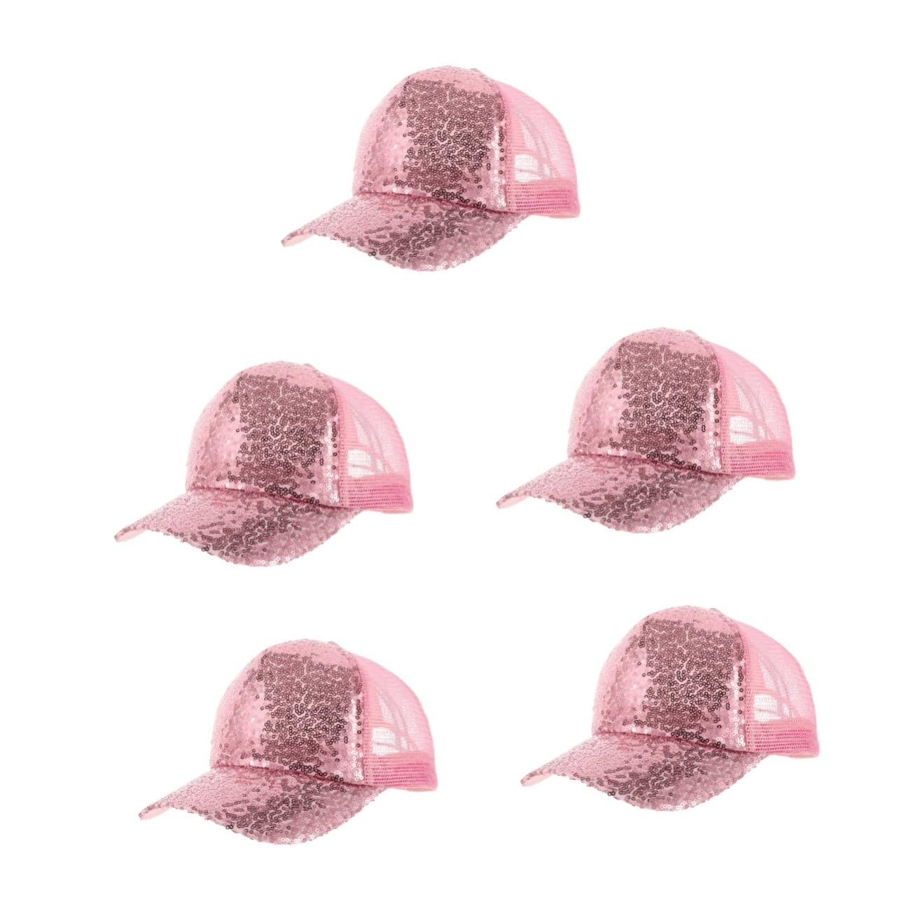 GALPADA 3st Entenschnabel-netzhut Baseballmütze Sonnenschutzkappe Sommerhut Sonnenhut Für Den Außenbereich Laufende Mütze Sportlicher Sonnenhut Mütze Für Frauen Schirmmütze Polyester Rosa