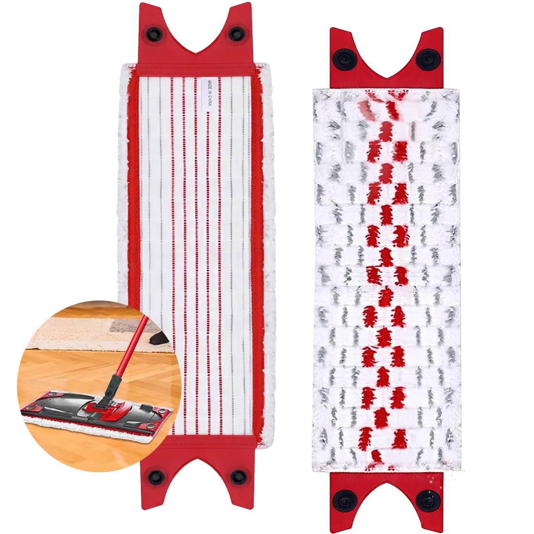 4er Set Ersatzbezüge Für Vileda Turbo - Mikrofaser Wischmopp Bezüge