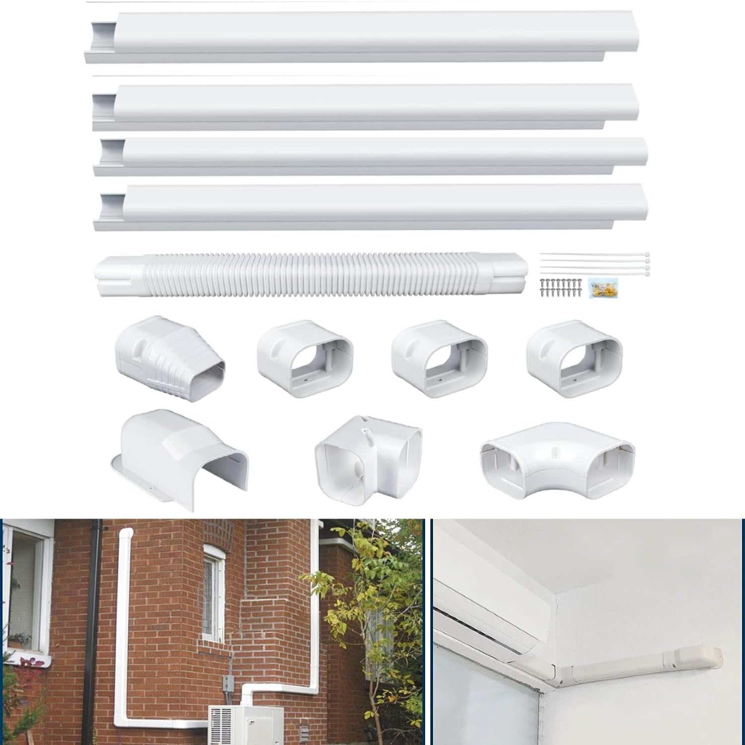 AC Line Cover Kit - Hide AC Pipes & Cables -8