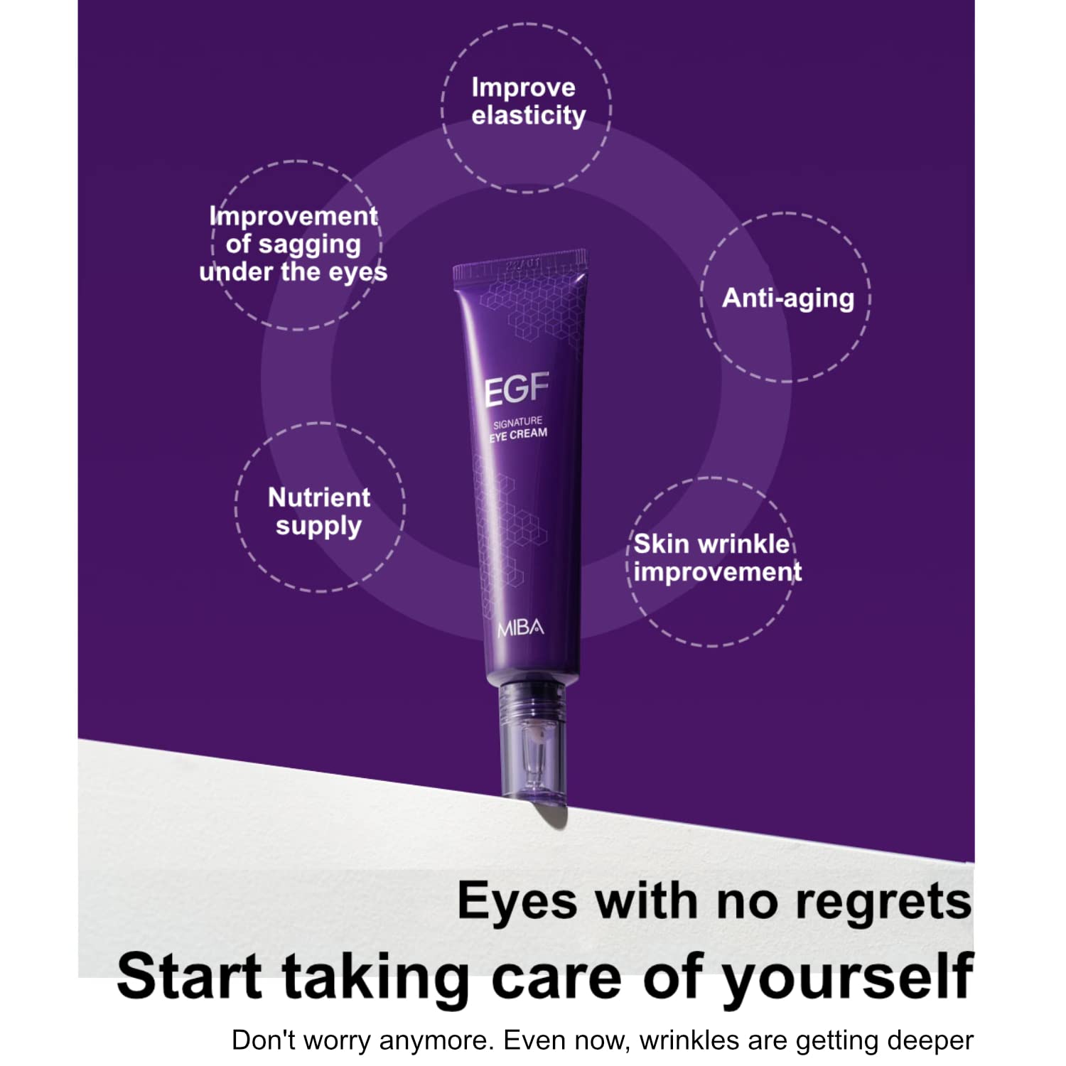 MIBA EGF Signature Time Warp Eye Cream 30ml / 1.01 fl.oz with all the conditions of a good eye cream - Image 6