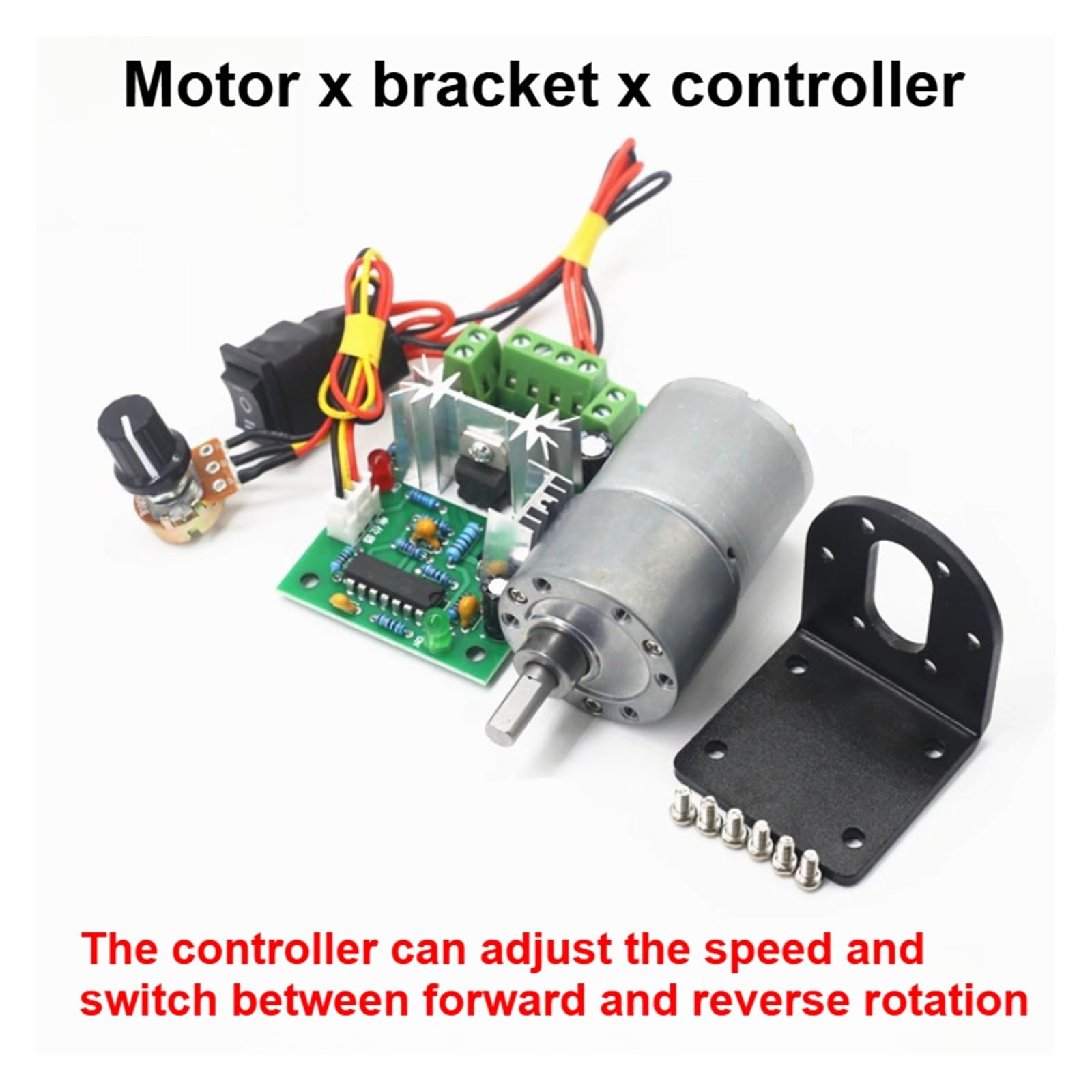 JGB37-3530 Moteur à engrenages 12 V 24 V CC 37 mm Boîte de vitesses entièrement en métal, moteur à couple élevé 7-600 tr/min avec arbre de sortie excentrique pour robots à faire soi-même (support de