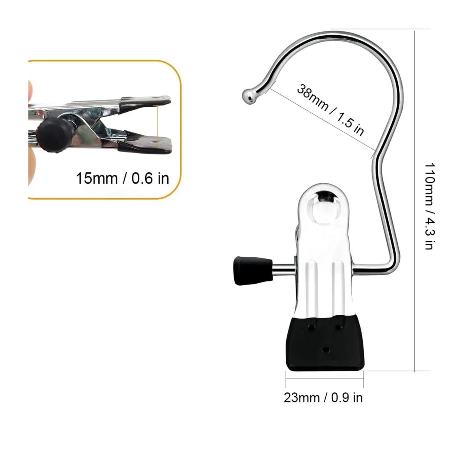 20/30/40 Stück Wäschehaken, Wäscheklammern und Hängeklammern – robuste Kleiderbügel for Schrank, Reisen, Hosen, Socken, Handtaschen für Socken(30pcs)