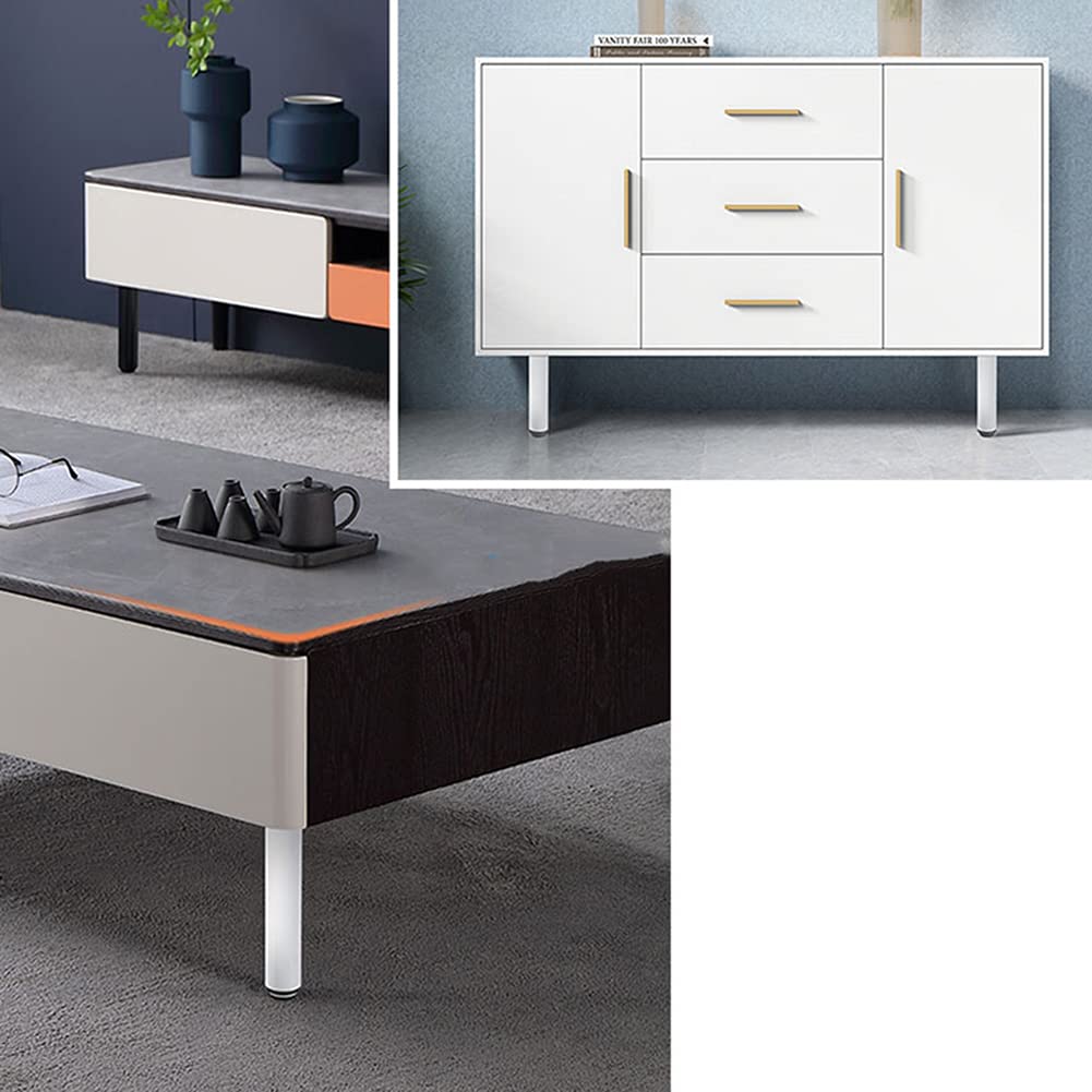 NWB 4 Pezzi Piedini per Mobili Inox Regolabili,Stile Moderno Gambe per Mobili,Ricambio Fai da Te per Credenze, Armadi, Divani, Poltrone, Ottomane