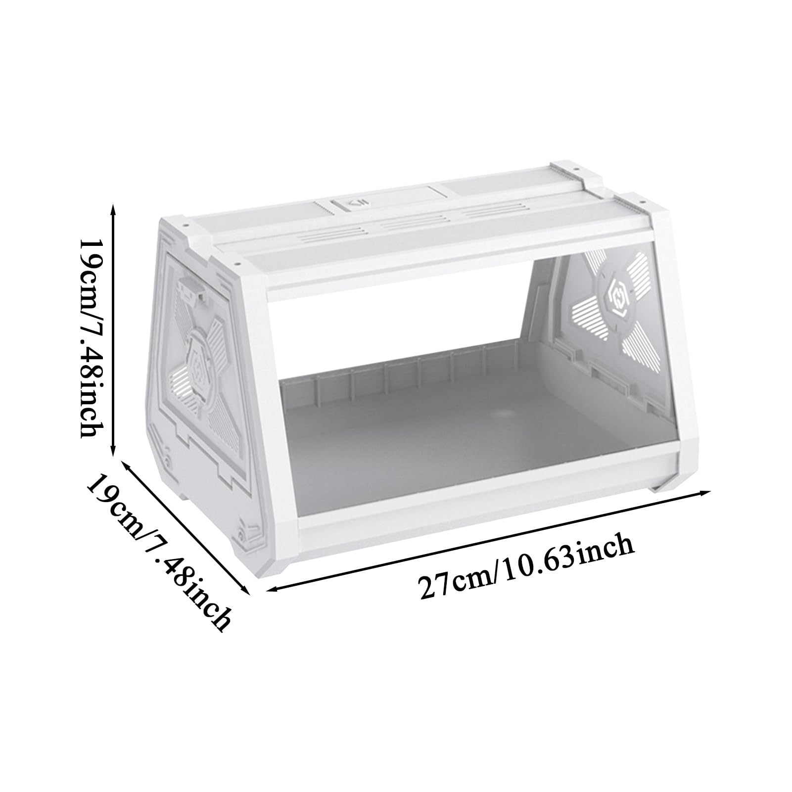 Gabbie per Rettili Vasca per Animali Esotici | Ventilazione Portatile Acquario Recinto Viaggio Antifuga Habitat per Rane Lumache Tartarughe Animali