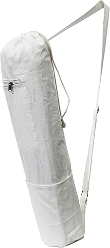 INDIAN CRAFT CASTLE Bolsa para esterilla de yoga, cremallera completa con correa ajustable, bolsillo frontal y exterior para teléfono, soporte