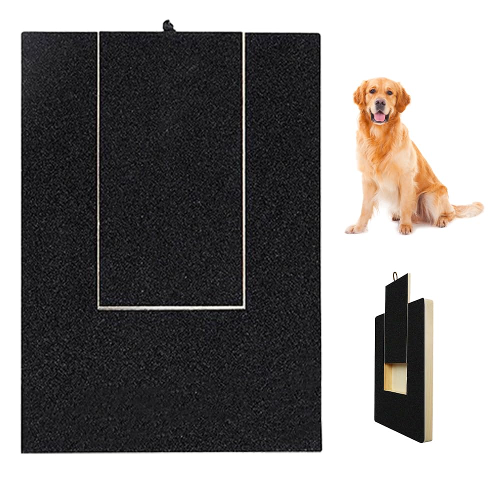 hoehew Tabla para rascar uñas de perro, almohadilla gruesa para rascar para uñas, papel de lija autoadhesivo, amoladora de lima de uñas, tabla de cortar uñas para perro, juguete para rascar (2)