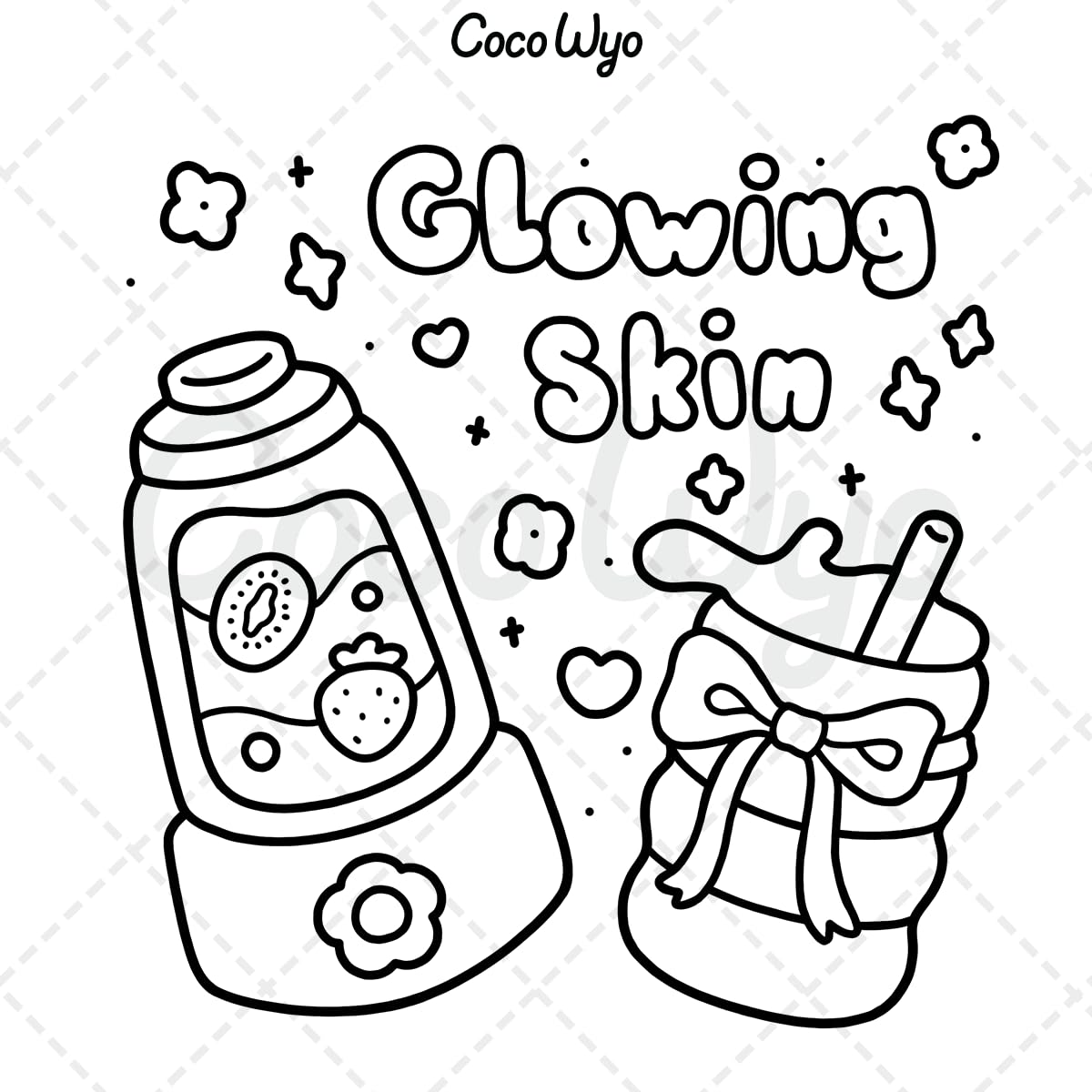 Self-Care: Relaxing Coloring Book for Girls and Adults with Cute and Easy Illustrations
