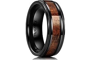 King Will NATURE Titanium Ring with Wood Inlay: A Perfect Touch of...