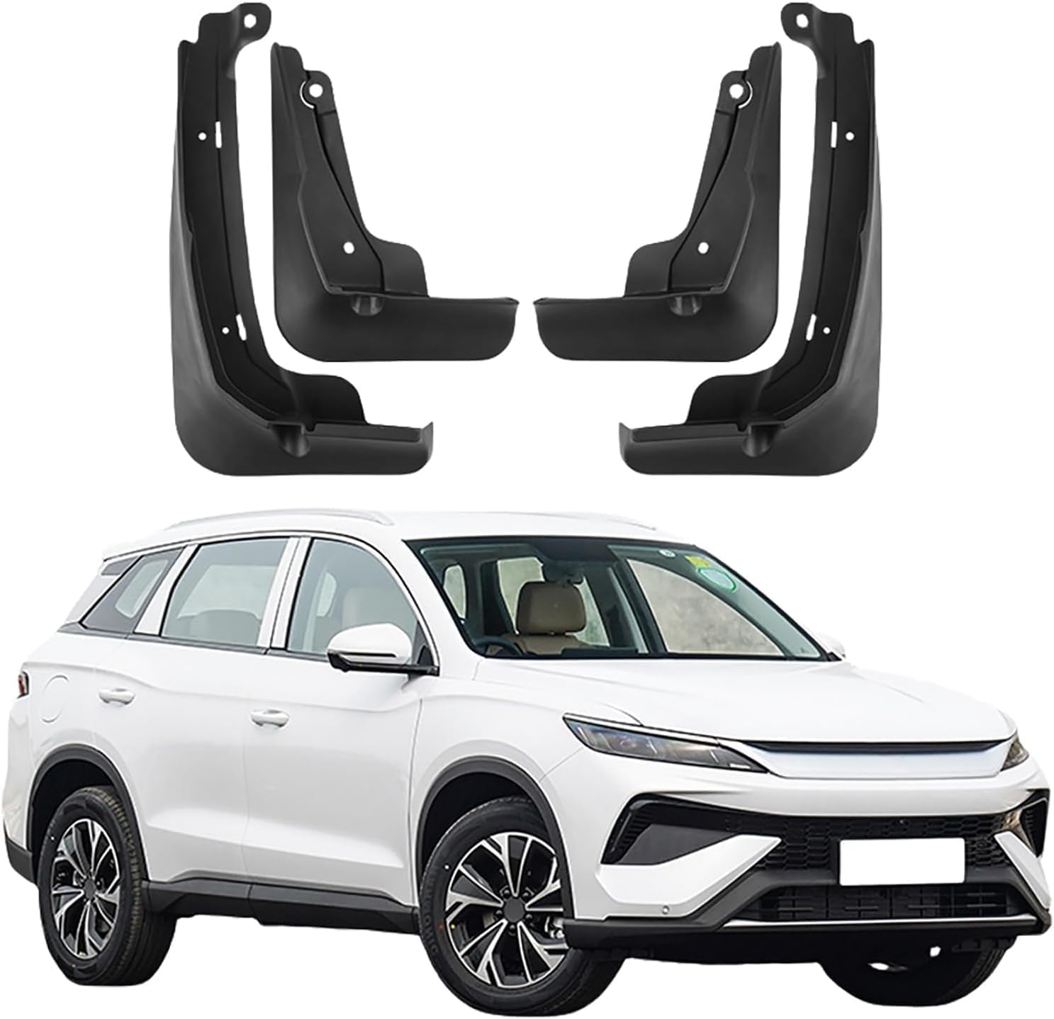 NYSLDSCO 4Pcs Premium Mud Flaps for BYD Song Pro DM-i 2025 Front and Rear Splash Guards Durable Mudguards Protection Against Road Debris