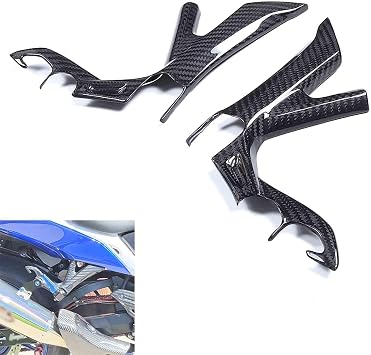 Rear Passenger Foot Peg Footrest Cover Carbon for Suzuki Hayabusa 2021-2026