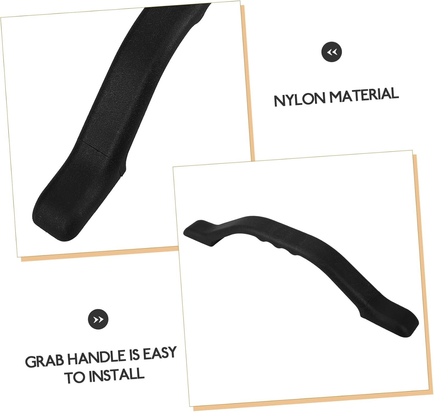 4pcs Sleek Modern Design Rv Door Handle Easy Installation Rv Grab Handle for Motorhome Interior Door