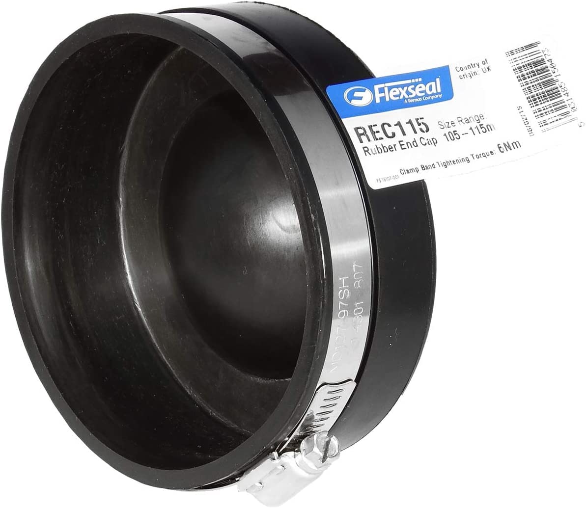Fernco REC115 EPDM Rubber Stop End Cap - 105-115mm