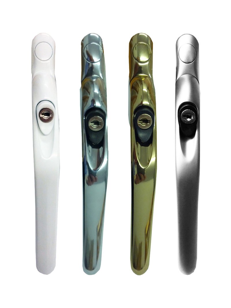 Inline Window Lock Handle 30mm Spindle - White