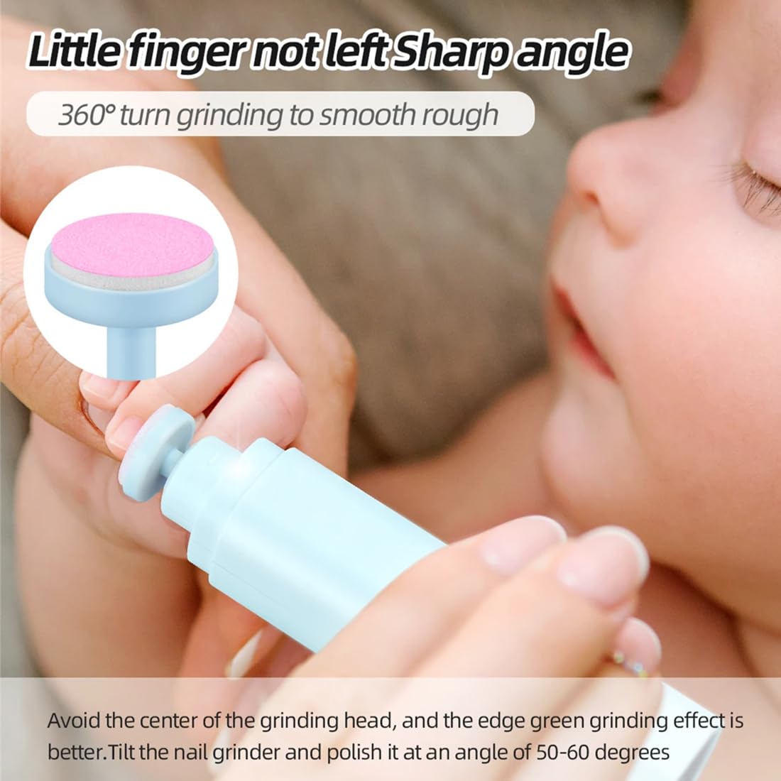 24 Pièces Coupe-Ongles de Bébé de Rechange Coupe-Ongles de Bébé pour Limes à Ongles Limes de Ponçage Tampons de Remplacement pour Enfants Tampon de Tondeuse