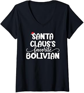 Santa Claus Favorite Bolivian V-Neck T-Shirt