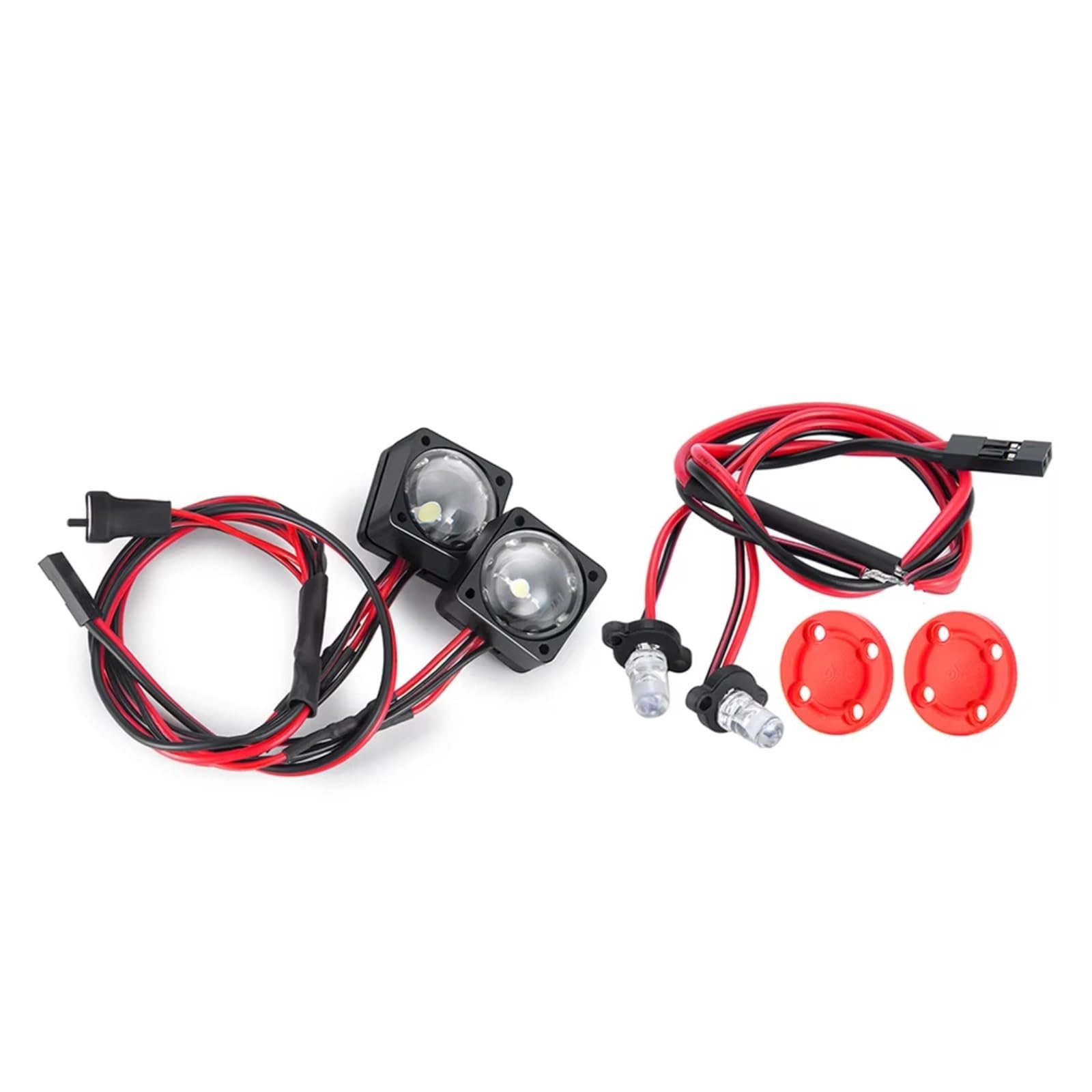 Ricambi Luci Auto Rc Per Vanquish Products VS4-10 Per Phoenix VPS09007 1/10 RC Car Light Fari Fanale Posteriore RC Crawler Auto Parti Di Aggiornamento(Headlight Taillight)