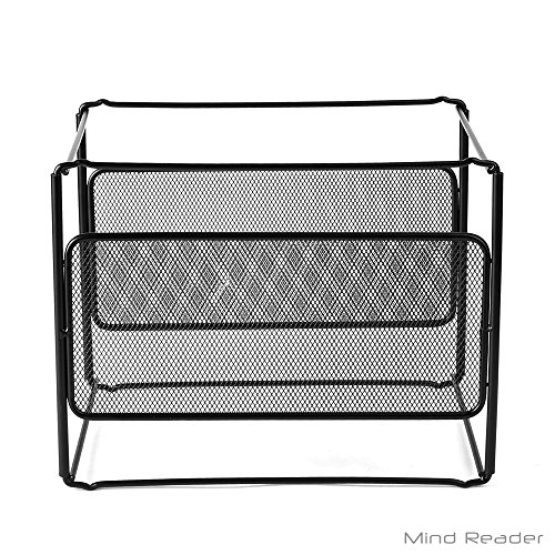 Mind Reader Boxfile-Blk Hanging Metal File Box, Black #TOP4