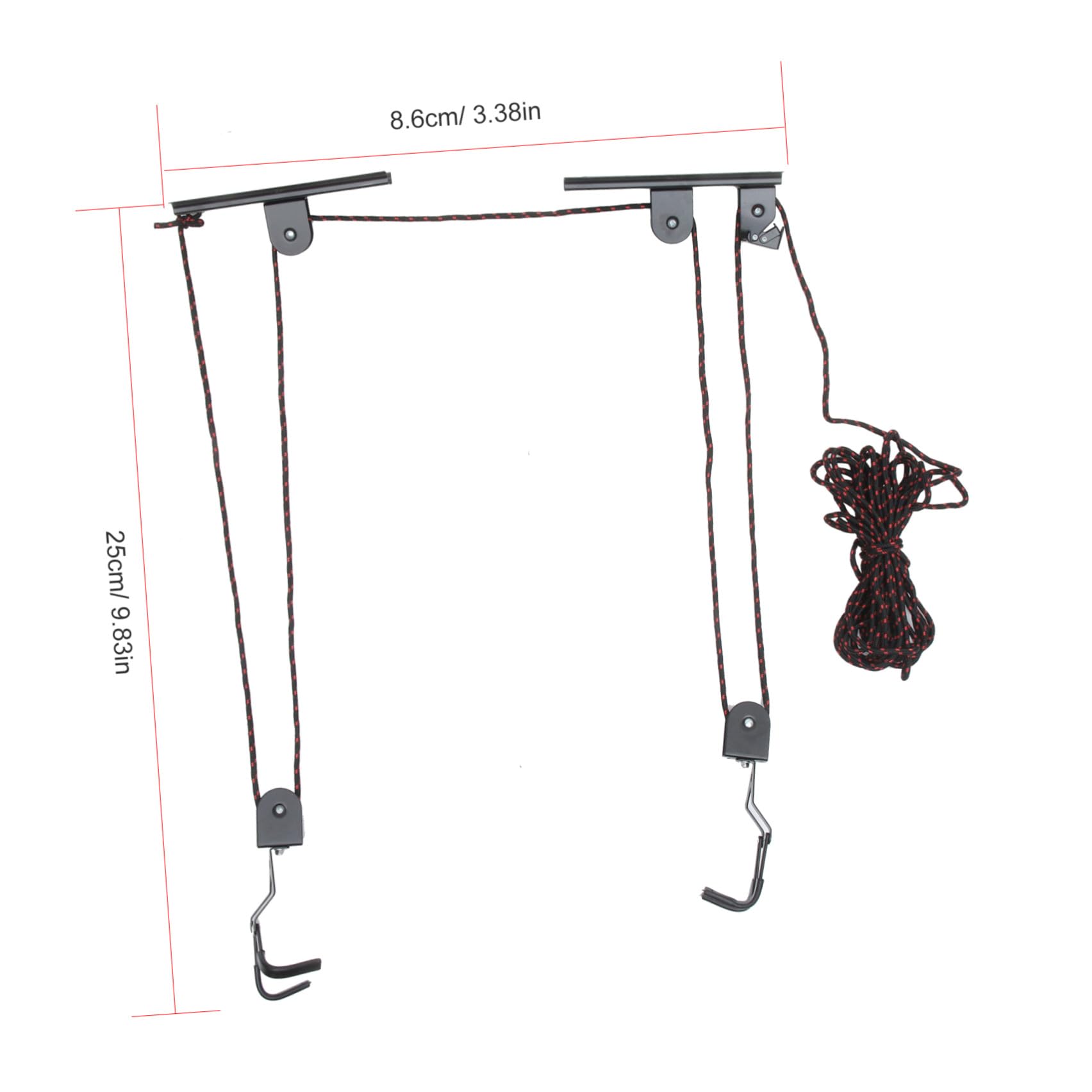 Sosoport Portabici da Soffitto Gancio per Biciclette Soluzione di Stoccaggio per Garage Sollevatore da Garage per Appendere Bici Robusto e Pratico