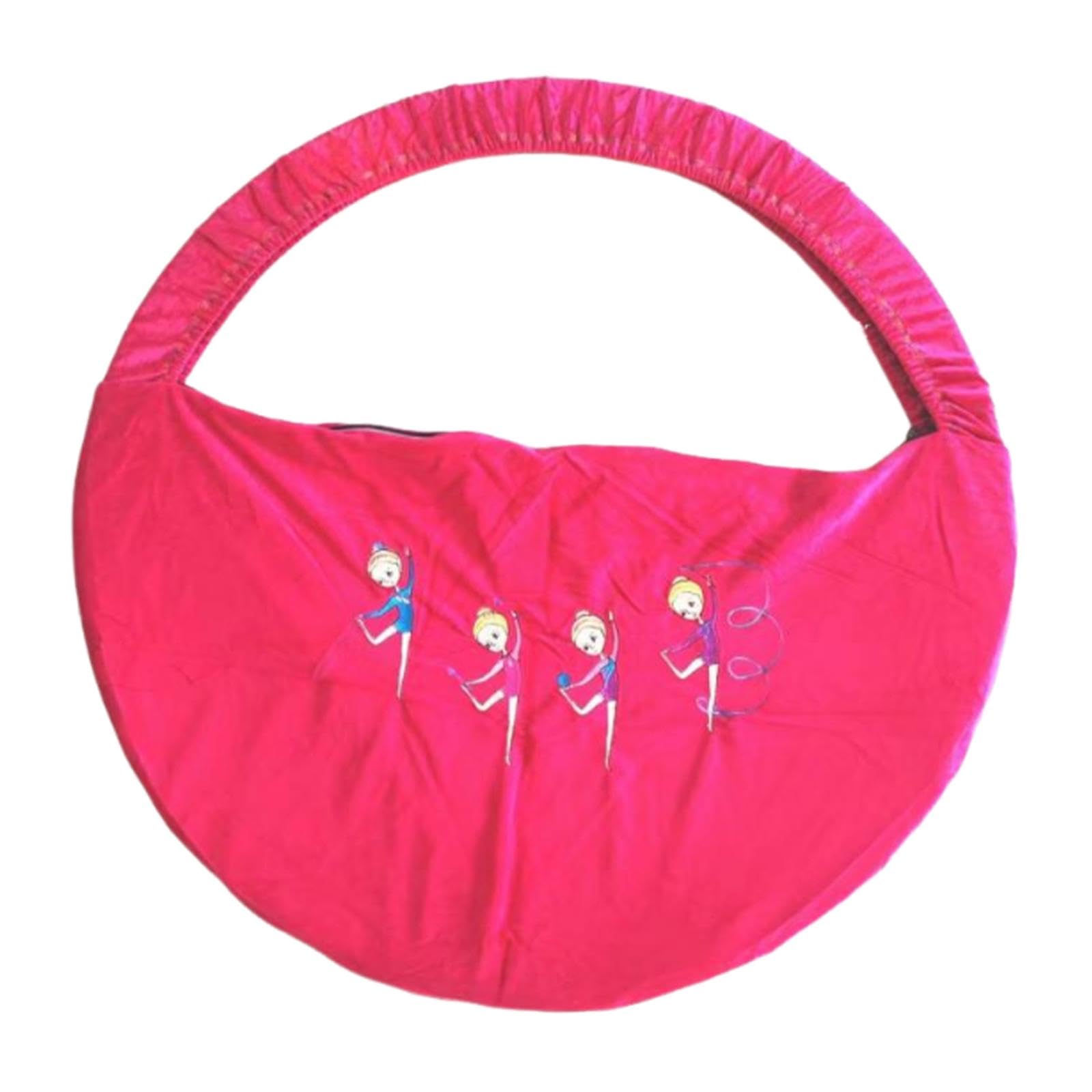 Obstacle Course Ring Bag Gymnastics Equipment Organizer for Show Performance Pink S-image-10