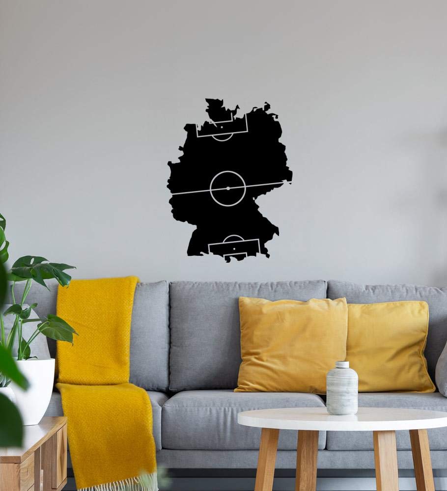 Shirt84.de - Adesivo da parete, motivo calcio, 45 x 59 cm