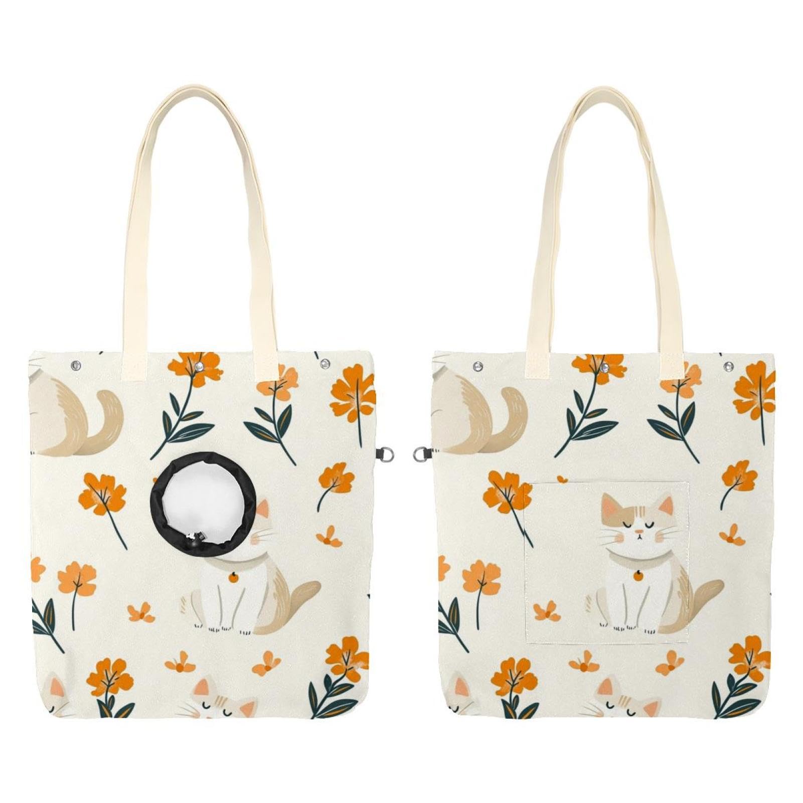 Bolsa de lona para mascotas ligera y portátil para perros pequeños