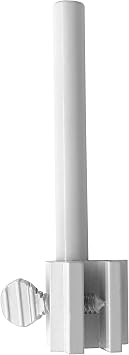 NU-SET 3" Reversible Sliding Window/Patio Door Bar Lock, White 1 Pack