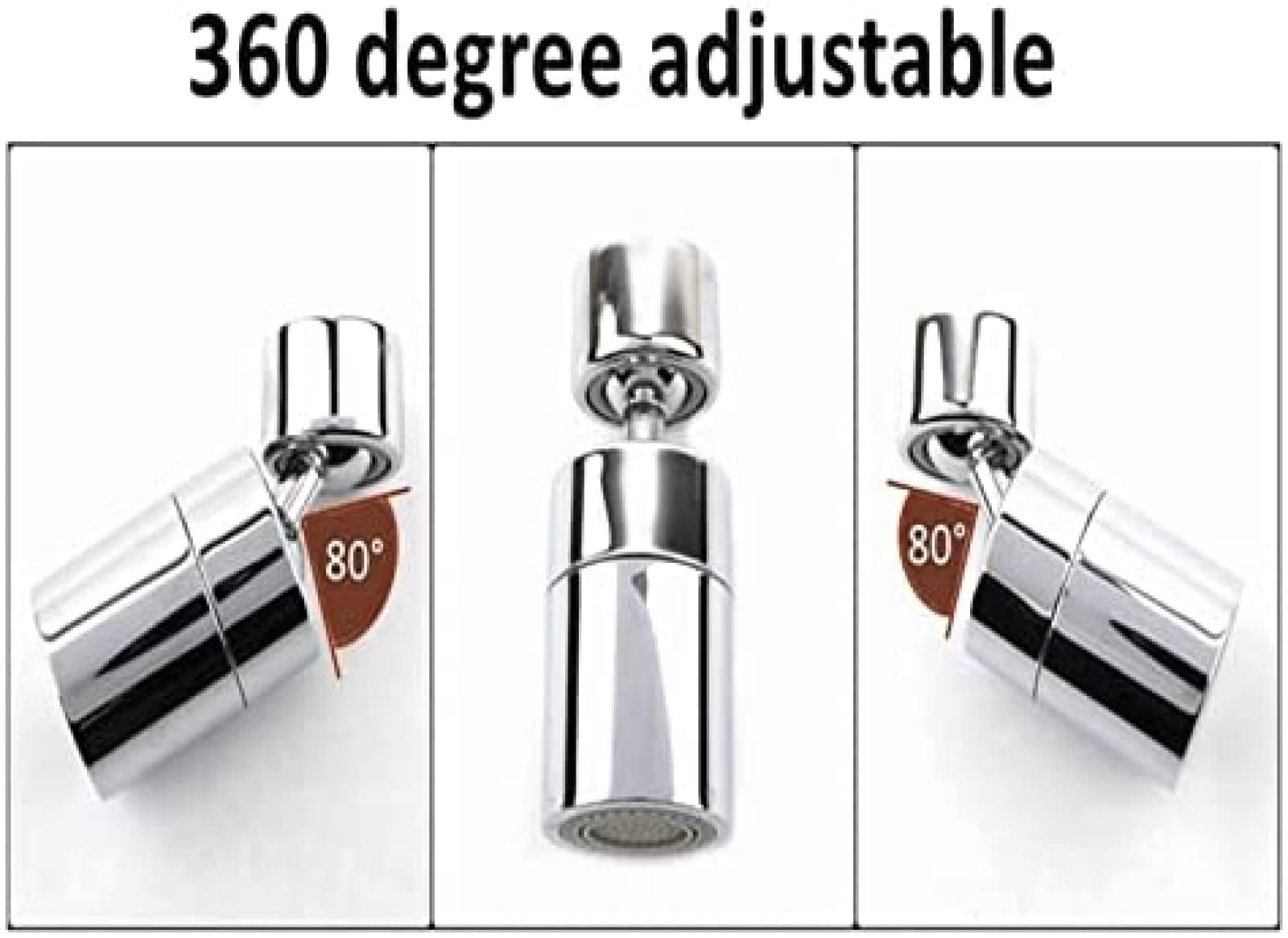 Rotierender Wasserhahn-Verlängerungs-Wasserhahn-Adapter, 360 Drehbarer Wassersparender Luftsprudler M16 18 20 22 24 26 Badezimmer-Wasserhahn-Bubbler, Wassermund, Blumen Verhindern Spritzer, Wasser