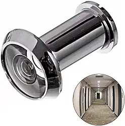 Visor Olho Mágico para Porta Portão de 35 a 52mm Espessura Cromado