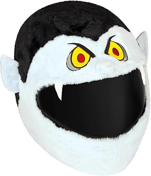 Moto Loot Helmet Cover for Motorcycle Helmet, Fun Rides and Gifts Cover Only. Helmet Not Included - Vampire