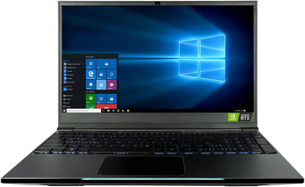 CUK Mechanical Keyboard Gaming Laptop (Intel i7-9750H, 32GB RAM, 2TB NVMe SSD + 2TB HDD, NVIDIA GeForce RTX 2070 8GB, 15.6" FHD IPS 144Hz, RGB Keyboard, Windows 10 Home) Slim Gamer Notebook Computer