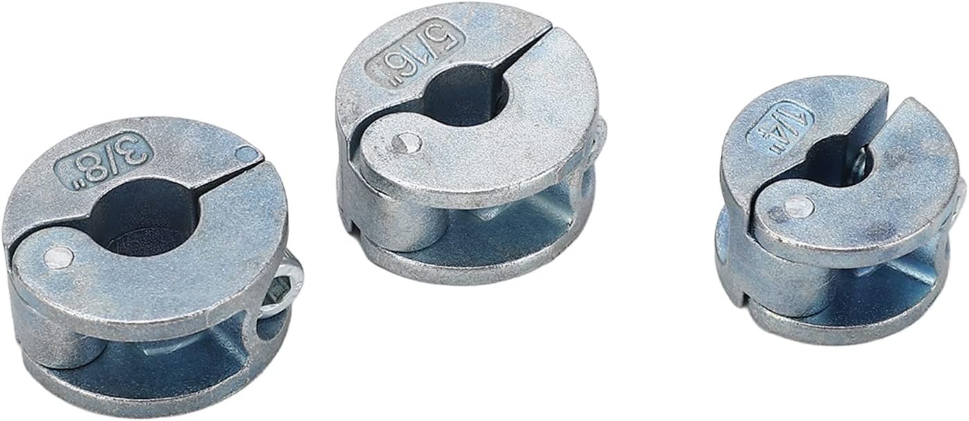 Drill Stopper Collars, 3PCS Drill Stop Bit Collar Set Drill Bit Depth Stop Collar Kit Zinc Alloy Drilling Limit Ring with Hex Shank Drill Bits