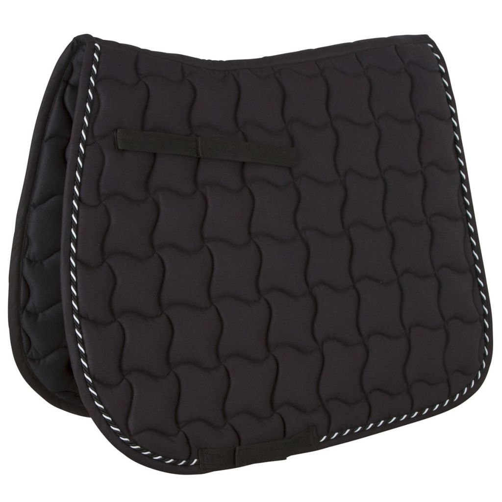 Dempend zadeldek voor paard 900 zwart/bruin | FOUGANZA