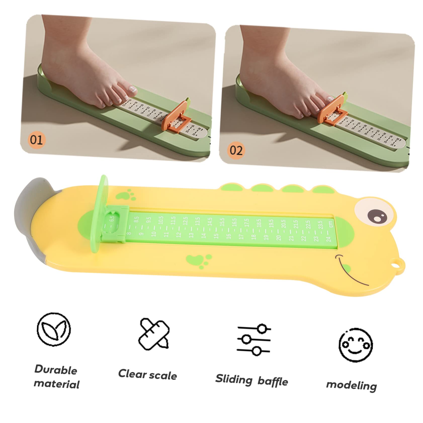 SOIMISS Dispositivo De Medición De Pies Para Niños Herramienta Para Medir Zapatos Mini Calibrador De Zapatos Herramienta De Medición De Pies Medidor De Pies Para El Hogar Medidor De