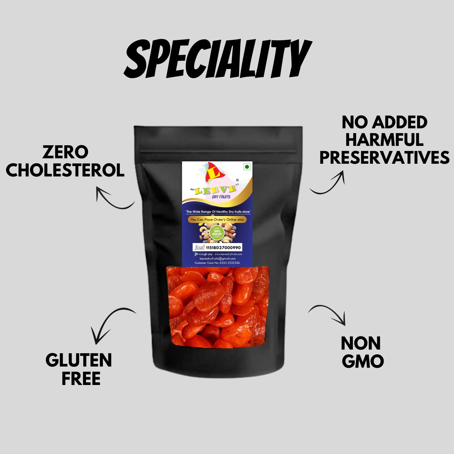 Leeve Dry Fruits Premium Dried Baby Orange 800 gm Pack | Gluten Free & Sodium Free | Add in your Healthy Recipes - Image 4 thumbnail