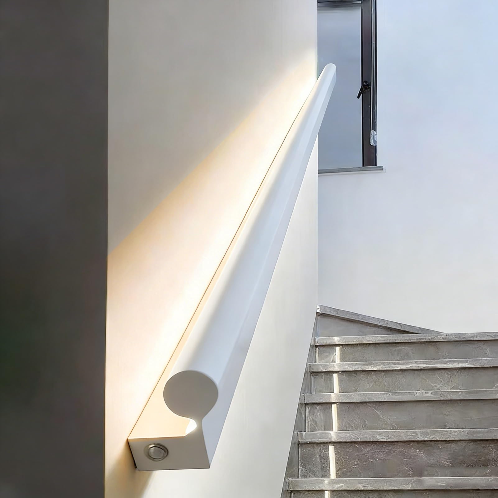 Main courante d'escalier à LED détecteur mouvement aluminium
