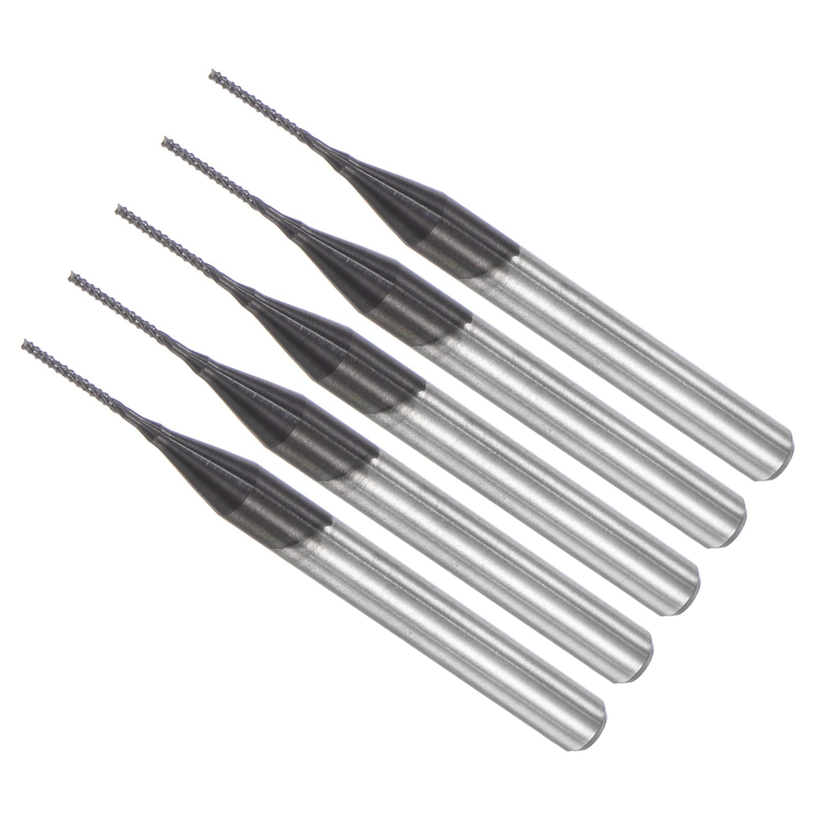 Fresa Router Cnc, Punte in Carburo Tungsteno con Diamante, Diametro Taglio 5.5mm e Diametro 0.6mm, Mano Destra - (Applicazioni: Foratura e Incisione Cnc),5Pz