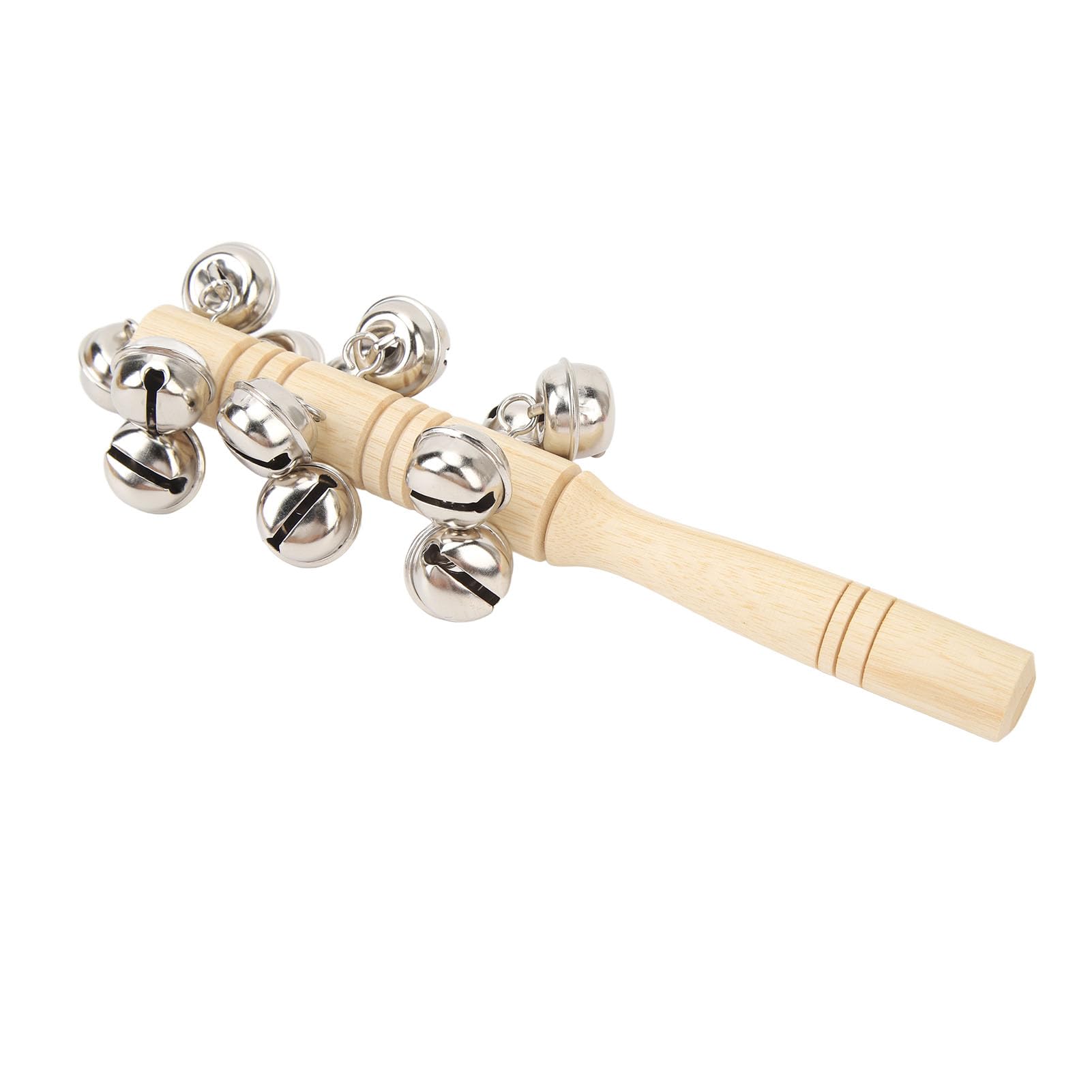 Set di 10 Strumenti Musicali a Percussione, Giocattoli in Legno di Faggio e Acciaio Inox per Bambini, con Custodia per Casa, Asilo, Scuola